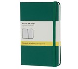 Записная книжка "Classic" (в клетку), Moleskine, Pocket, зеленый (арт. MM712K1) - фото 12278