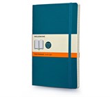 Записная книжка "Classic Soft" (в линейку), Moleskine, Large, бирюзовый (арт. QP616B6) - фото 12759